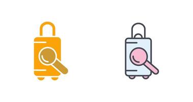 Find Luggage Icon Design vector