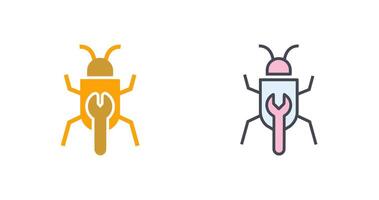 Bug Fixing Icon Design vector