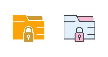 Secure Folder Icon Design vector