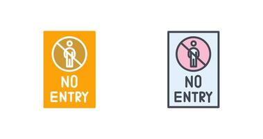 No Entry Sign Icon Design vector