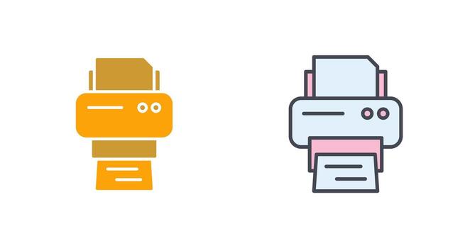 diseño de icono de impresora vector