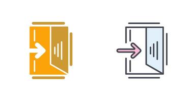 Exit Sign Icon Design vector