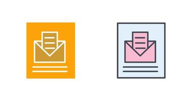 Mail Open Icon Design vector