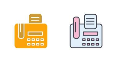 Fax Machine Icon Design vector