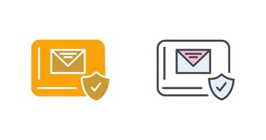 Mail Protection Icon Design vector