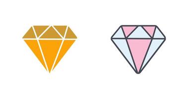 diseño de icono de diamante vector