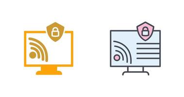 Wifi Security Icon Design vector