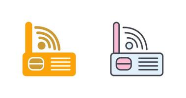 Modem Wifi Icon Design vector