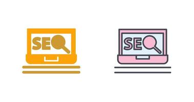 SEO label Icon Design vector