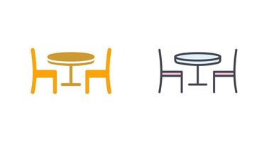 Dining Table Icon Design vector