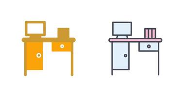 Working Table Icon Design vector