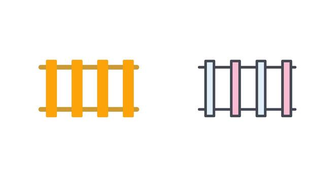 Rails Icon Design vector