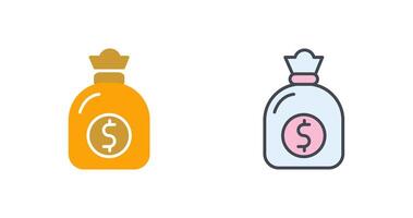 Money Bag Icon Design vector