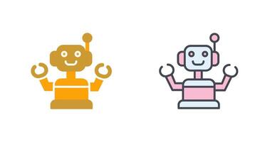 Industrial Robot III Icon Design vector