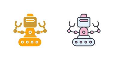 Industrial Robot I Icon Design vector