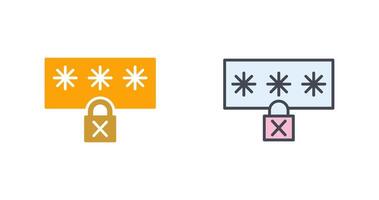 Insecure Icon Design vector