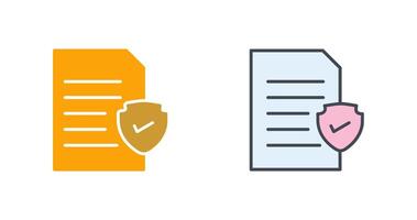 File Protection Icon Design vector