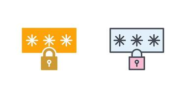 Password Icon Design vector