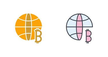 Bitcoin Placeholder Icon Design vector