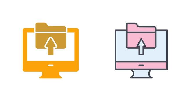 Upload Icon Design vector