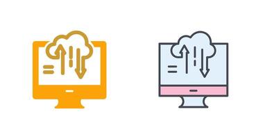 Data Transfer Icon Design vector