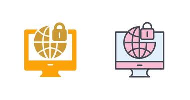 Internet Security Icon Design vector