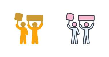 Protester Icon Design vector