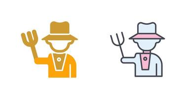 Farmer Icon Design vector