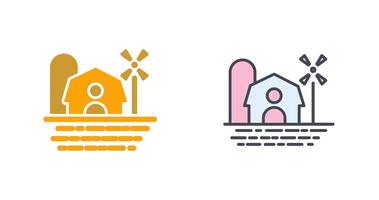 Farm House Icon Design vector