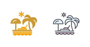 Vacation Spots Icon Design vector