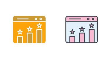 Website Ranking Icon Design vector