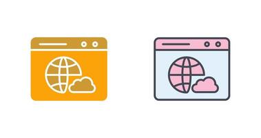 Web Cloud Icon Design vector