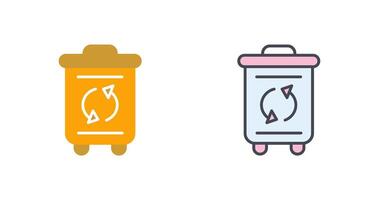 Recycle Bin Icon Design vector