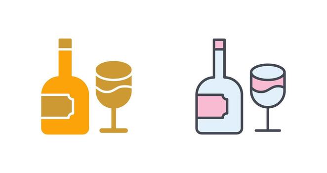 vino icono diseño vector