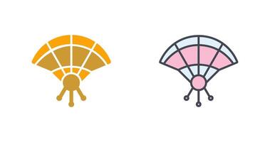 Hand Fan Icon Design vector