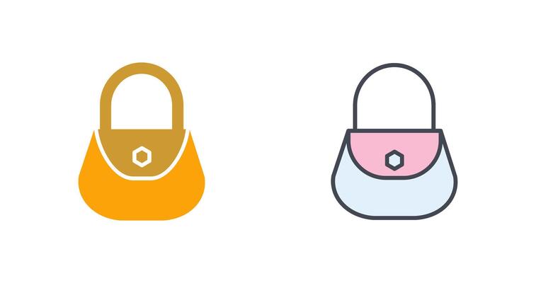 Ladies Bag Icon Design