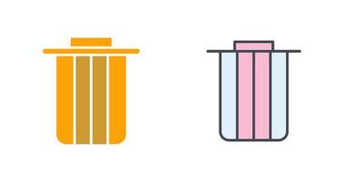 Dustbin Icon Design vector