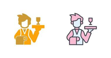 Waiter Icon Design vector