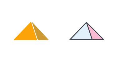 diseño de icono de pirámide vector