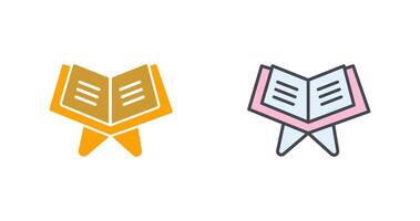 Reading Holy Book Icon Design vector