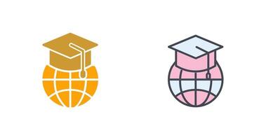 Global Education Icon Design vector