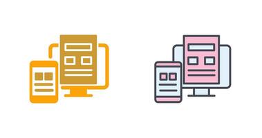 Adaptive Layout Icon Design vector
