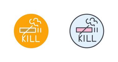 Smoking Kills Icon Design vector