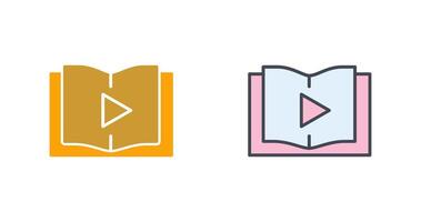 Online Learning Icon Design vector