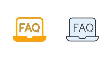 FAQ Icon Design vector