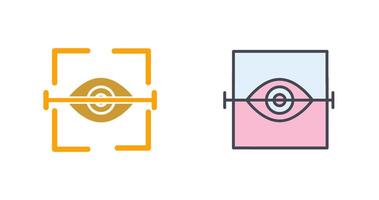 Eye Scan Icon Design vector