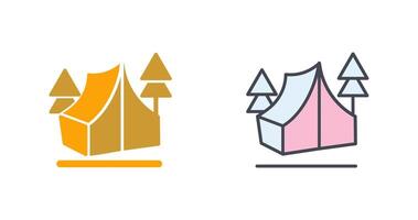 Camp Icon Design vector