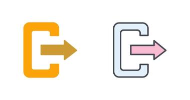 Logout Icon Design vector