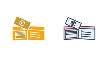 Money in Wallet Icon Design vector