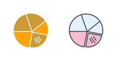 Pie Chart Icon Design vector